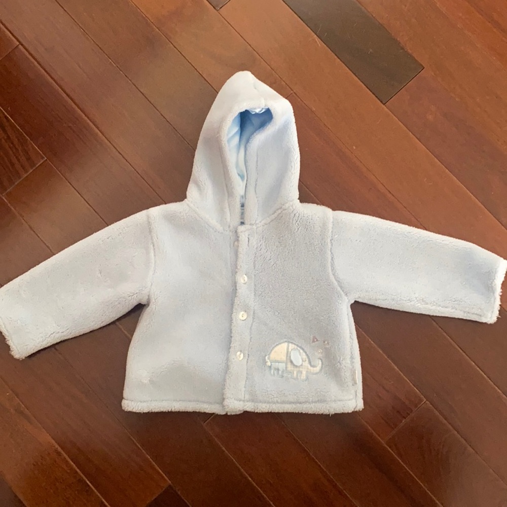 Letop baby 6 month Blue plush jacket / coat